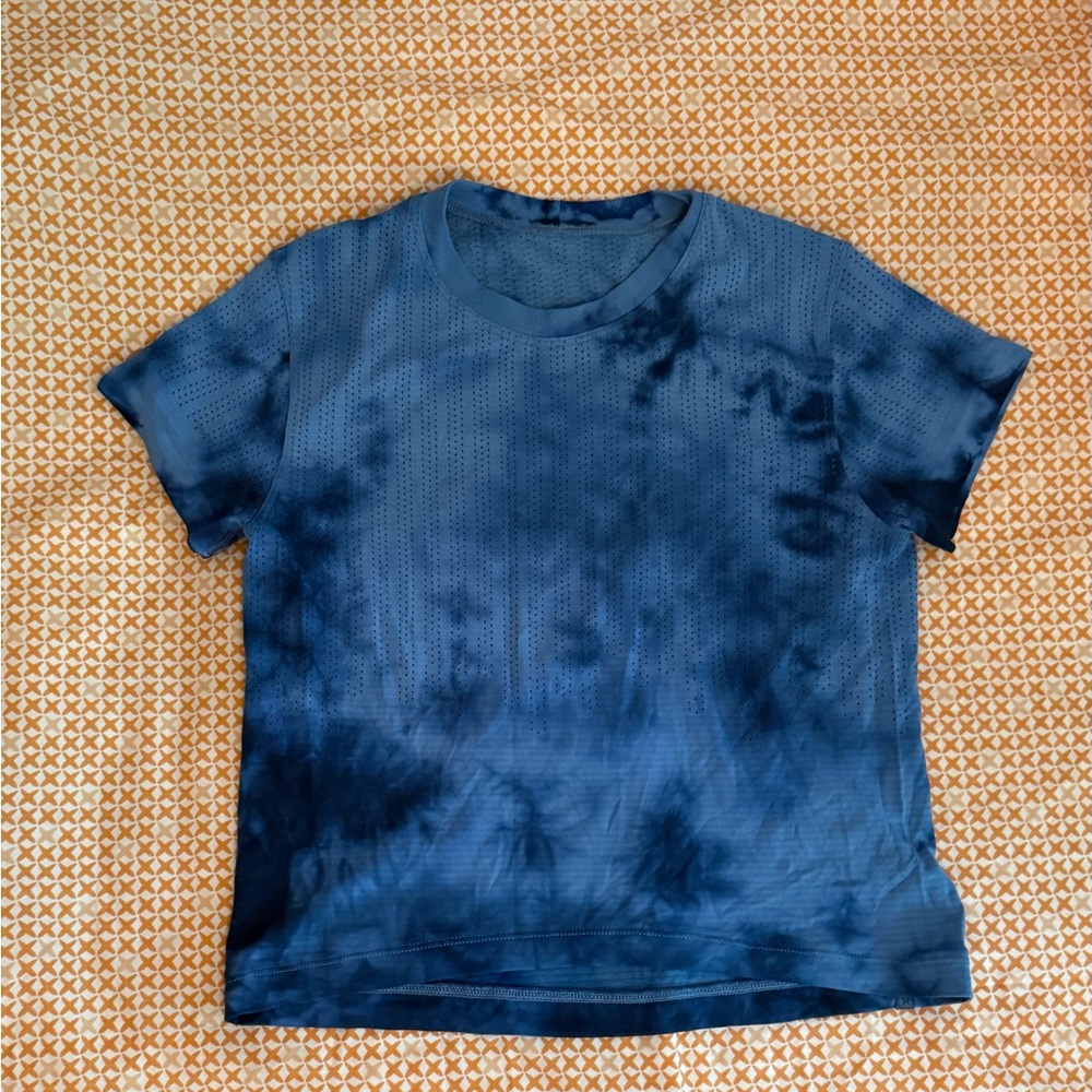 Lululemon Blue Tie-Dye T-Shirt